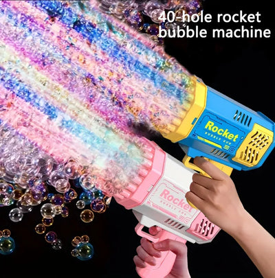 ROCKET תותח בועות סבון חשמלי חוויתי לכל המשפחה