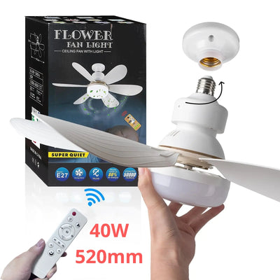 מאוורר תקרה מנורה חיבור הברגה 40W
